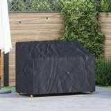 vidaXL Pokrivač za vrtnu klupu Crna 134 x 70 x 65 / 94 cm 420D tkanina | shoptok.hr