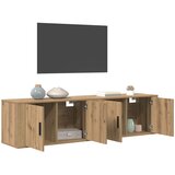 Zidni TV ormar set 2 pcs Umjetnički hrast 80 x 34,5 x 40 cm | Eponuda.com
