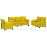  Set sofe 3 pcs Žuta Baršun | shoptok.hr