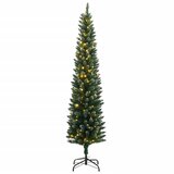  Umjetno tanko božićno drvce sa 150 LED žarulja 150 cm | shoptok.hr
