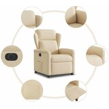  Električni naslonjač od tkanine krem | shoptok.hr