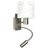 Brilagi LED fleksibilna lampa BOBO 1xE27/25W/230V + LED/3W mat hrom/bela/zečići Cene