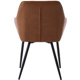 Unique Furniture Smeđe blagovaonske stolice u setu s naslonima za ruke 2 kom od umjetne kože Nolan Square – | shoptok.hr