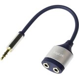 Logilink CA1100 utičnica audio adapter [1x 3,5 mm banana utikač - 2x priključna doza za 3,5 mm banana utikač] crna | Eponuda.ba