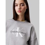 Calvin Klein Jeans Sweater majica siva melange / crna / bijela | shoptok.hr