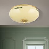 Orion dl 7-673 - plafonska svetiljka landhaus 2xE27/60W/230V prečnik 28 cm mesing/bež | Eponuda.com