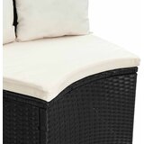  Set sofe 2 pcs Crna Solidno drvo akacije i poli ratan | shoptok.hr