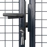  Vrtna vrata od mrežastog čelika 300 x 75 cm, siva | shoptok.hr
