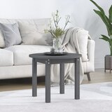  Stolić za kavu sivi Ø 55x45 cm od masivne borovine | shoptok.hr