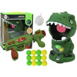 Lean Toys Arkadna igra Streljanje Dinozaver Zelena žoga Pištola | Shoptok.si