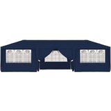  Profesionalen vrtni šotor s stranicami 4x9 m moder 90 g/m² | Shoptok.si