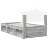  Okvir za krevet s uzglavljem Siva Sonoma 90 x 190 cm | shoptok.hr