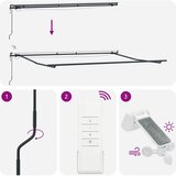 Tenda na automatsko uvlačenje s LED svjetlima bordo 500x300 cm | shoptok.hr