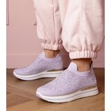 Gemre Luizet purple women's platform sneakers with rhinestones | shoptok.hr