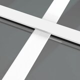  Unutarnja vrata 83 x 201,5 cm Bijela od ESG stakla i aluminija | shoptok.hr
