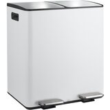 Spirella Mat bel jeklen koš za smeti 2x20 l za ločevanje odpadkov/s pedalom Aliya – | Shoptok.si