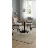 Art Invest Trpezarijski sto Axis Hrast keramicka ploca/Metalne crne noge fi 900x750 mm Cene