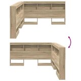  Skladišno uzglavlje Sonoma hrast 140 cm Konstruirano drvo | shoptok.hr