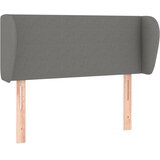  Uzglavlje s ušima tamnosivo 83x23x78/88 cm od tkanine | shoptok.hr