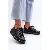 S. BARSKI Women's Lace-Up Platform Shoes Genuine Leather S.Barski | ePonuda.com