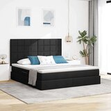 vidaXL Postelja s shranjevanjem Črna 180 x 200 cm Umjetno usnje | Shoptok.si