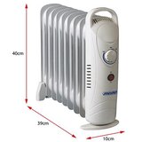 Mesko MS 7805 uljni radijator 1000 W s 9 rebara i podesivim termostatom | shoptok.hr