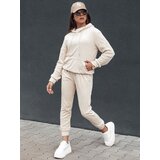 DStreet Komplet damski welurowy RELAX FIT ecru Cene
