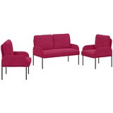  Setovi sofa 3 pcs Vinska crvena 115 x 56 x 80 cm Šperploča | Eponuda.com