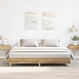 vidaXL Okvir kreveta bez madraca boja hrasta artisan 200x200 cm Cijene