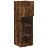 TV ormarić s LED svjetlima boja dimljenog hrasta 30,5x30x90 cm | Eponuda.com