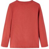  Dječja majica s dugim rukavima tamnocrvena 140 | shoptok.hr