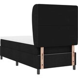 Box Spring Krevet s Madracem Crni 100x200 cm Tkanina | shoptok.hr