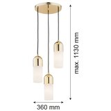  Argon 1466 - Luster na sajli BURGOS 3xE27/15W/230V mesing | Eponuda.com