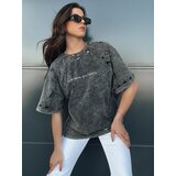 DStreet T-shirt damski KHUMBOS grafitowy | ePonuda.com