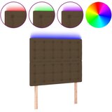  LED uzglavlje tamnosmeđe 90x5x118/128 cm od tkanine | shoptok.hr
