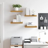  Polica na zidu 4 pcs Bež 40 x 23,5 x 4 cm Konstruirano drvo | shoptok.hr