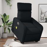 vidaXL Električni masažni naslonjač na podizanje od umjetne kože crni | shoptok.hr