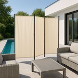 Multi Garden preklopni paravan za vrt i prostorije, 3-dijelni &amp;ndash; 167x164 cm, bež Slike