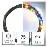  LED božična nano veriga zelena, 7,5 m, zunanja in notranja, večbarvna, časovnik | Shoptok.si