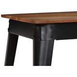 In blagovaonski stol od masivnog drva bagrema i čelika 120x60x76 cm | shoptok.hr