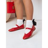 DStreet Baleriny damskie zapinane ELLICAN czerwone | shoptok.hr