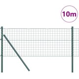  Ograda s postovima Zelena 0,8 x 10 m Čelik i PVC | shoptok.hr
