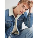 Levi's Prehodna jakna 'Type III Sherpa Trucker Jacket' moder denim | Shoptok.si