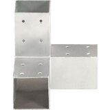 vidaXL spojnici za stupove u y-obliku 4 kom pocinčani metal 71 x 71 mm | shoptok.hr