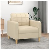 vidaXL Fotelja krem 60 cm Tkanina cijene