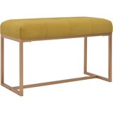 vidaXL Klop 80 cm žamet v barvi gorčice Cene
