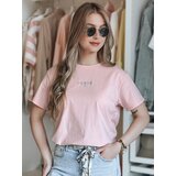 DStreet T-shirt damski oversize z haftem PARISSTEN różowy | Shoptok.si
