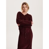 Reserved - Suknja od strukturirane tkanine - burgundy | shoptok.hr