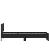  Okvir za krevet s uzglavljem crni 75x190 cm konstruirano drvo | Eponuda.ba
