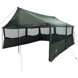 vidaXL Družinski šotor s streho Vojaško zelena 450 x 400 x 265 cm, (5000309324) | Shoptok.si